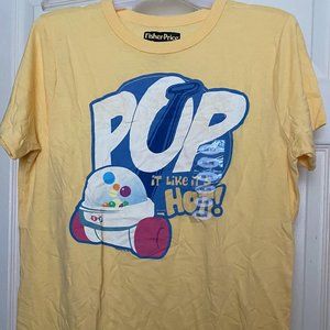 Fisher Price Vintage Corn Popper Toy Tee